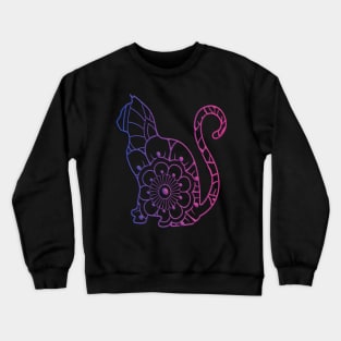 Mandala Cat full body Crewneck Sweatshirt